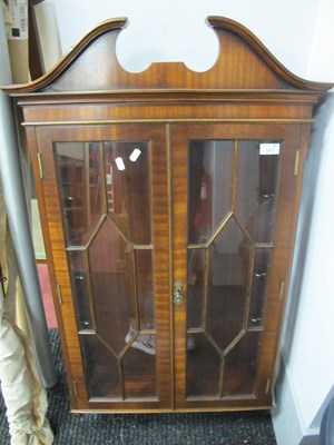 Lot 1472 - Reproduction Mahogany Wall Display cabinet...