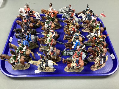 Lot 439 - Approximately 30 Del Prado Painted White Metal...