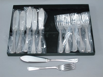 Lot 95 - A Set of Eighteen Hallmarked Silver Beaded...
