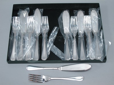 Lot 96 - A Set of Eighteen Hallmarked Silver Beaded...