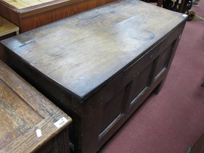 Lot 1540 - Early XVIII Century Joined Oak Blanket Box,...