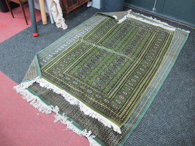 Lot 1499 - Pakistan Made Tasseled Rug, with two banks of...