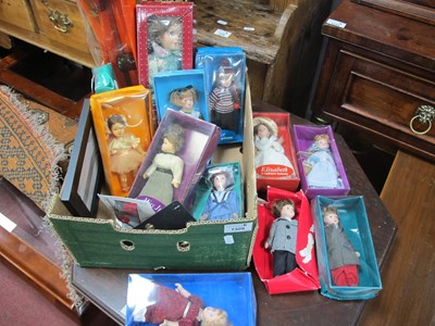 Lot 1329 - Twelve Collectors Dolls, toy see-saw, etc.