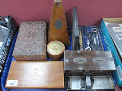 Lot 1349 - Maelzel Metronome. Allen & Hanburys optical...