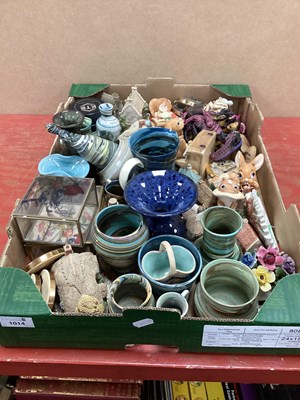 Lot 1014 - Alton Towers Ceramics, Pendelfin, etc:- One Box.