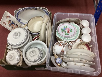 Lot 1001 - Zenith Tureens, hand painted plates, Colclough...