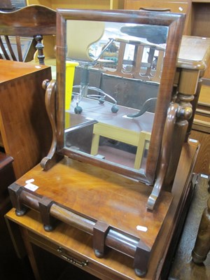 Lot 1503 - XIX Century Mahogany Dressing Table Mirror,...