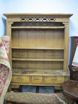 Lot 1528 - XIX Century and Later Pine Kitchen Dresser,...