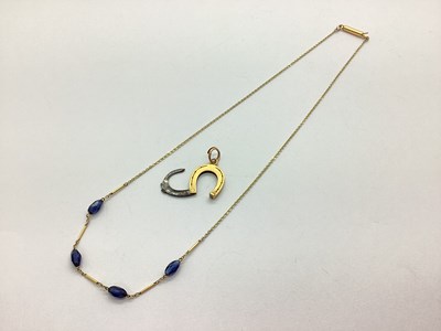 Lot 77 - An Antique Style Novelty Horseshoe Pendant,...