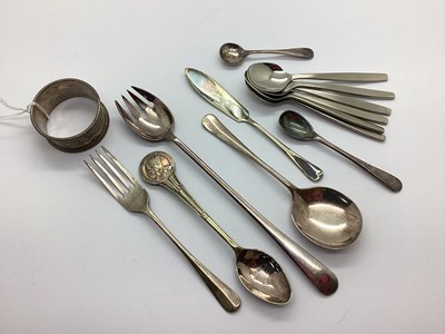 Lot 31 - A Hallmarked Silver Dessert Fork, Birmingham...