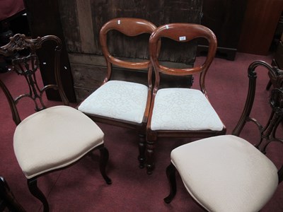 Lot 1550 - Pair of XIX Century Mahogany Balloon Back...
