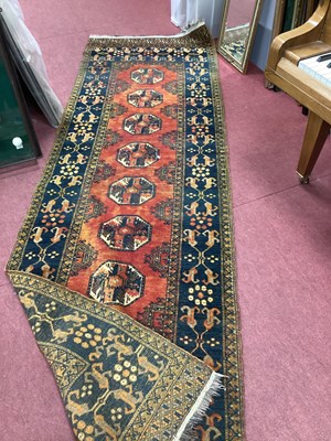 Lot 1519 - Middle Eastern Wool Runner, with eight...