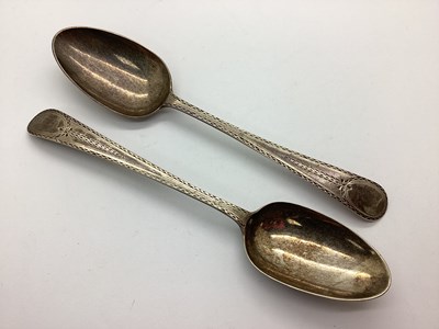 Lot 68 - A Pair of Matched Georgian Hallmarked Silver...