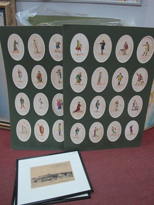 Lot 1419 - Gesture and Action Engravings, coloured,...