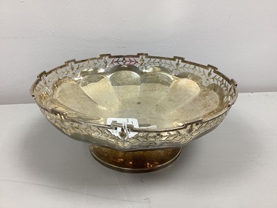 Lot 17 - A Hallmarked Silver Decorative Pierced Footed...