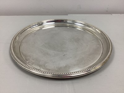 Lot 25 - A Hallmarked Silver Card Tray, BES Co,...