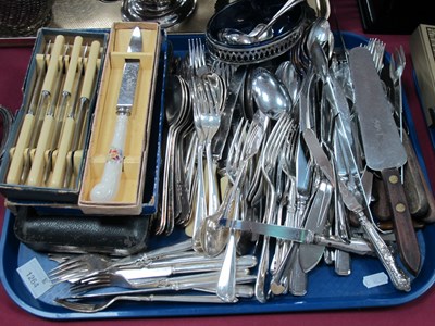 Lot 1264 - Cutlery, including Harrison Bros, silver...