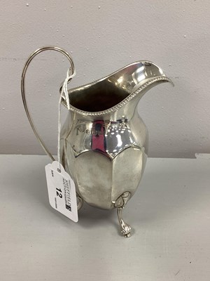 Lot 12 - A Hallmarked Silver Art Deco Cream Jug,...