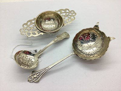 Lot 65 - A Hallmarked Silver Tea Strainer Spoon, R.P Ld,...
