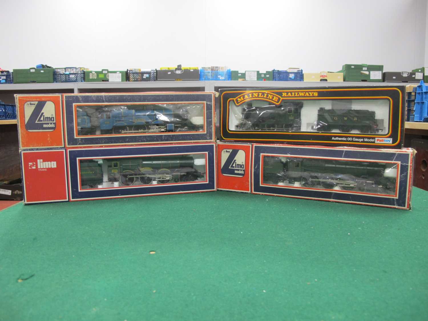 Lot 171 - Four OO Gauge Boxed Lima Great Western Steam...