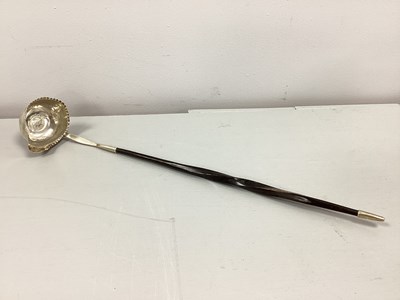 Lot 46 - A Georgian Toddy Ladle, the bowl with fluted...