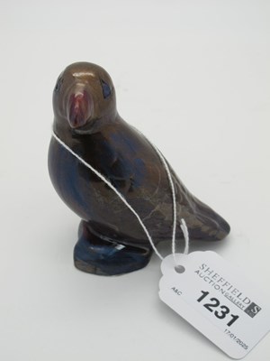 Lot 1231 - Anita Harris Golden/Bronze Model of a Puffin,...
