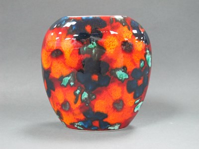 Lot 1211 - Anita Harris 'Floral Medley' Purse Vase, gold...