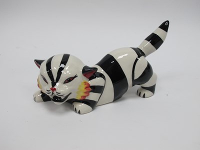 Lot 1227 - Lorna Bailey - Cruella the Cat, 17cm long.