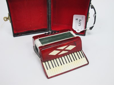 Lot 1279 - Mini Accordion, circa late XX Century, 9.5 x 9....