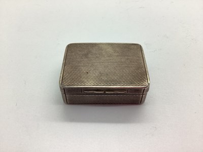 Lot 55 - Asprey London; A Hallmarked Silver Snuff Box,...