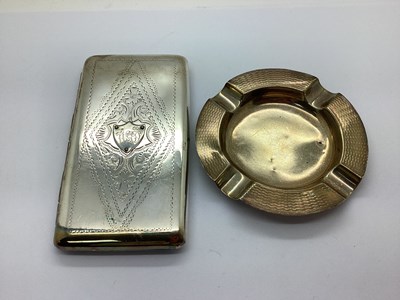 Lot 63 - A Hallmarked Silver Ashtray, D.Bros,...