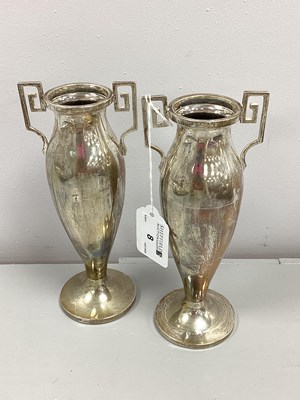 Lot 8 - A Pair of Hallmarked Silver Spill Vases, WB &...