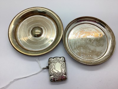Lot 58 - A Hallmarked Silver Ashtray, G Bryan & Co,...