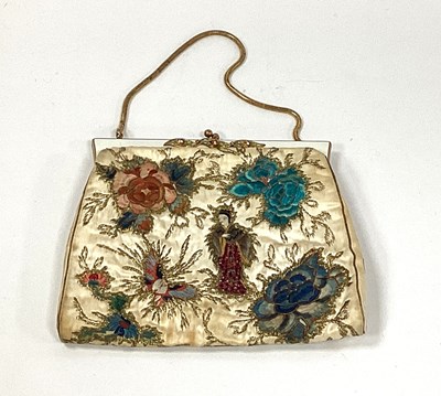 Lot 1410 - A Kruckers of London Chinese Embroidered...