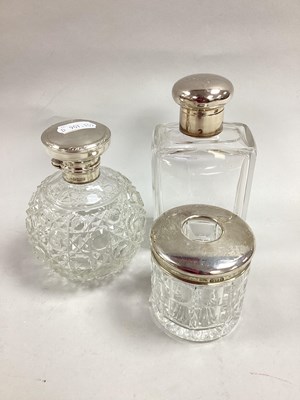 Lot 15 - A Hallmarked Silver Mounted Dressing Table Jar,...