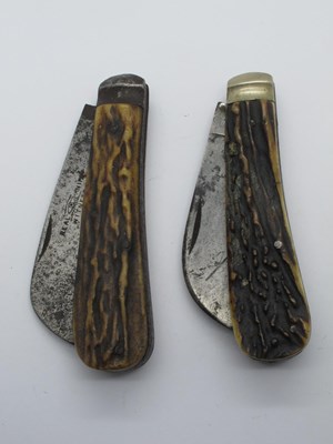 Lot 1319 - George Wostenholm Single blade, stag scales....