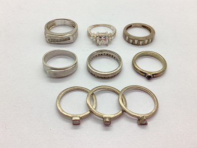 Lot 94 - An Assortment of "925" and Other Rings, to...