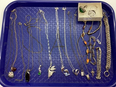 Lot 86 - An Assortment of "925" and Other Jewellery, to...