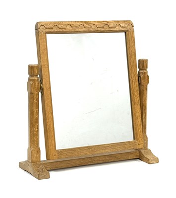 Lot 1556 - A Robert Thompson (Mouseman) Oak Toilet Mirror,...