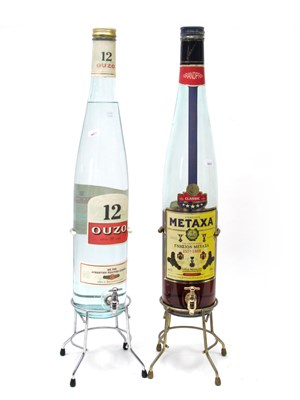 Lot 1428 - Spirits - Large 3 Litre Ouzo Bottle with Tap...