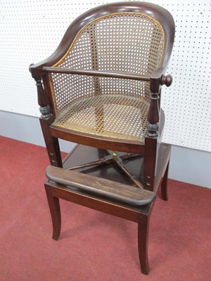 Lot 1511 - A XIX Century Mahogany Correction/High Chair,...