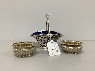 Lot 11 - A Victorian Hallmarked Silver Swing Handled...