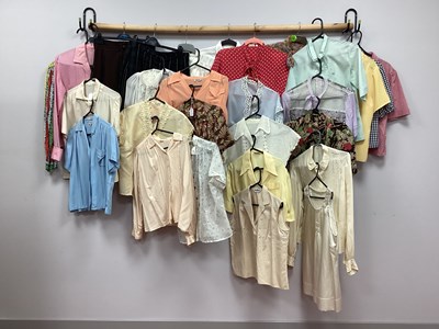 Lot 1398 - Thirty-One Ladies Blouses, 1950's vintage to...