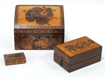 Lot 1252 - A Late XIX Century Tunbridge Ware Stationary...