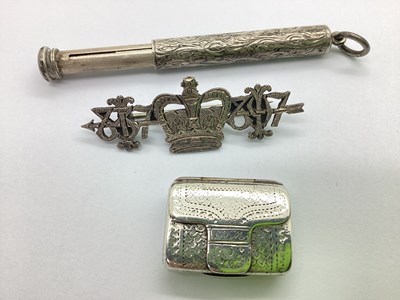 Lot 137 - A Hallmarked Silver Vinaigrette, JL,...