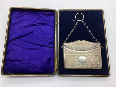Lot 134 - A Hallmarked Silver Card Case, Henry Matthews,...
