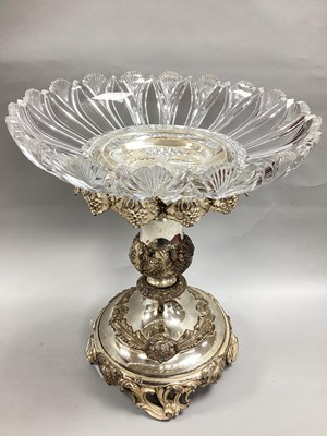 Lot 2 - A Decorative Plated Fruit Bowl Centrepiece,...