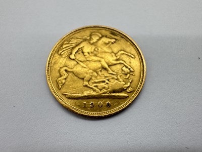 Lot 290 - Victorian Half Sovereign, 1900.