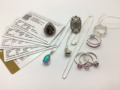 Lot 87 - Gemporia; An Assortment of "925" Stone Set...