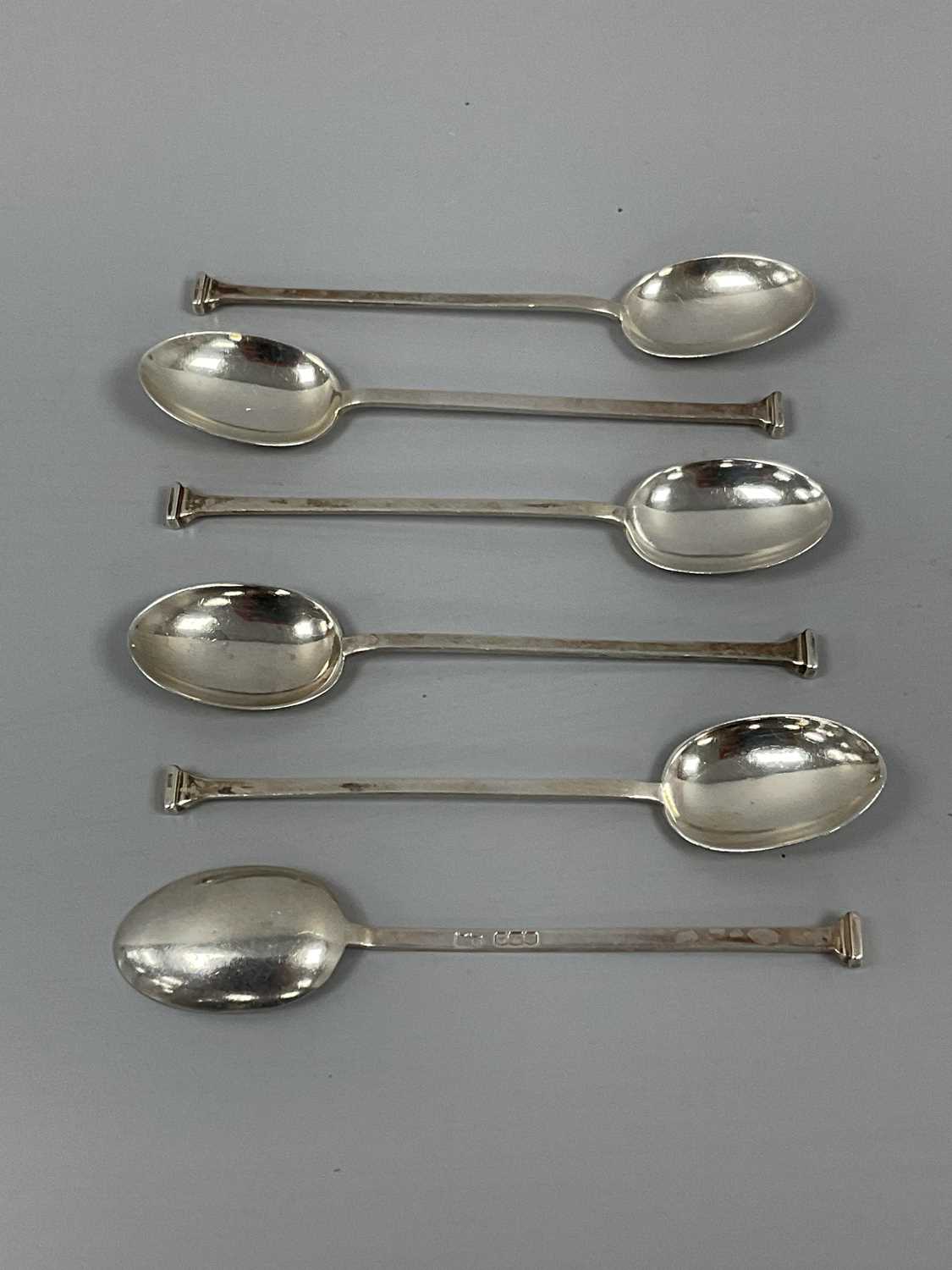 Lot 16 - A Set of Four Art Deco Hallmarked Silver...